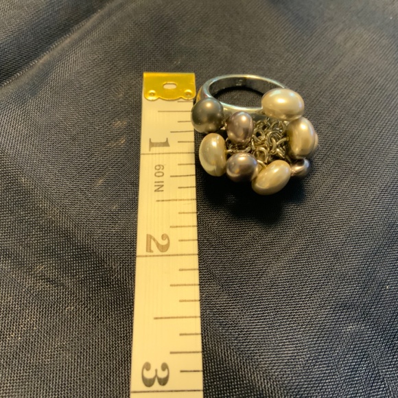 Add this to your Bundle! Pearl Cluster Costume Ring Size 8 - Picture 6 of 7